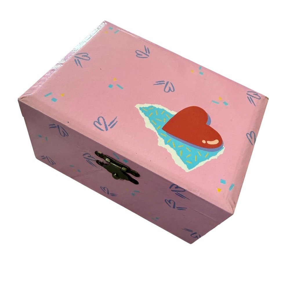 RARE WORKS Vintage 1989 Sanrio PopUp Hearts Music Jewelry Box Spinning Ballerina